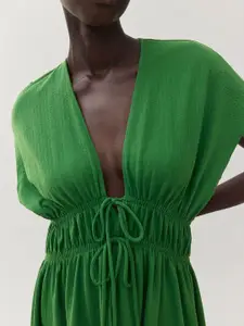 H&M Cotton Tie-Detail Dress