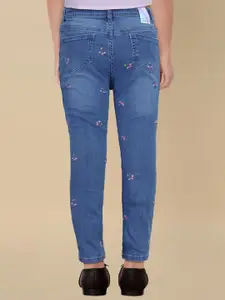 Allen Solly Junior Girls Skinny Fit Light Fade Mid-Rise Clean Look Stretchable Jeans