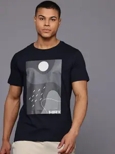 HRX by Hrithik Roshan Printed Pure Cotton Yoga T-shirt