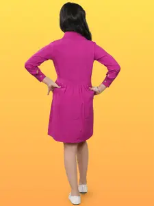 BAESD Crepe Shirt Style Dress