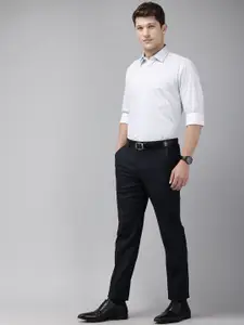 Van Heusen Pure Cotton Custom Fit Opaque Striped Formal Shirt