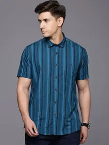 Louis Philippe Jeans  Pure Cotton Slim Fit Printed Casual Shirt