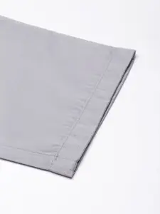 Louis Philippe Men Slim Fit Pure Cotton Formal Trousers