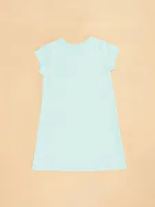 Pantaloons Junior Girls Printed Pure Cotton T-shirt Nightdress