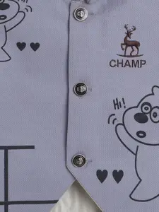 BAESD Boys 3-Peices Shirt With Waistcoat & Coordinating Trousers Suits