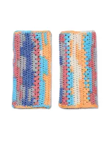 Magic Needles Women Patterned Acrylic Fingerless Mittens