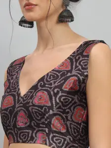 RACHNA Striped Satin Ready to Wear Saree