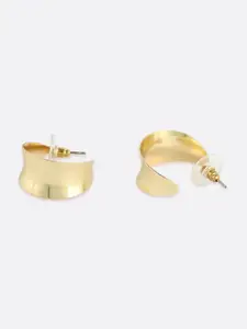 DressBerry Gold Toned Gold-Plated Classic Stud Earrings