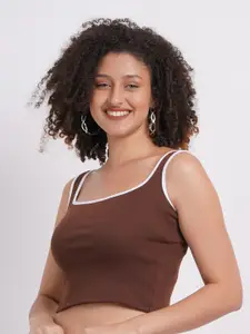 SIGHTBOMB Fitted Cotton Crop Top