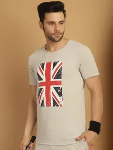 MACK JONNEY Printed Round Neck T-Shirt With Shorts