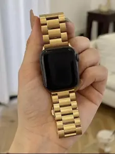 PEEPERLY Textured Stainless Steel Apple Watch Strap