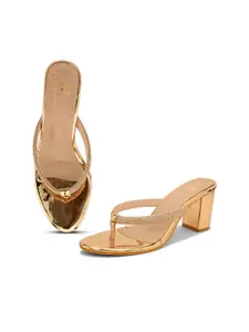 XE Looks Embellished Open To Block Heels