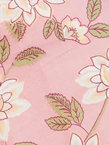 Melange by Lifestyle Abstract Printed Mandarin Collar Three-Quarter Sleeves Cotton Kurta