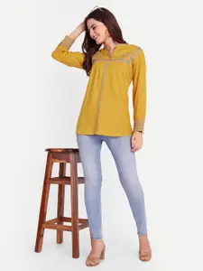 FILO HEVIS Ethnic Motifs Embroidered A-Line Kurti