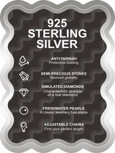 Accessorize London Set of 2 925 Sterling Silver Hallmark Cubic Zirconia Studs Earrings