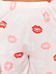 Trendyol Conversational Printed Pure Cotton T-shirt With Shorts