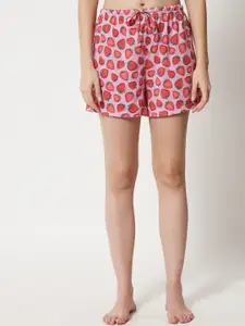 FFLIRTYGO Graphic Printed Night suit