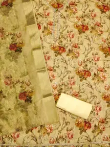 Panzora Floral Printed Unstitched Dress Material