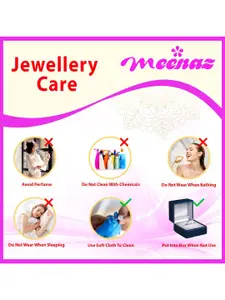 MEENAZ Men Silver-Plated Stainless Steel Beaded Elasticated Bracelet