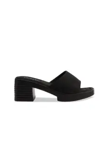 ERIDANI Open Toe Block Heels