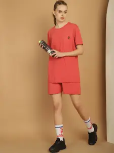 MACK JONNEY Round Neck Cotton T-Shirt & Shorts