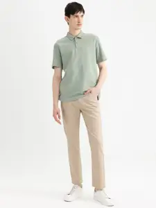 DeFacto Polo Collar Short Sleeves Cotton T-shirt