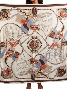 The Tie Hub Women Printed Scarf