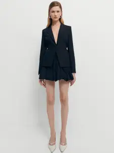 MANGO Solid Balloon Hem Mini A-Line Skirt