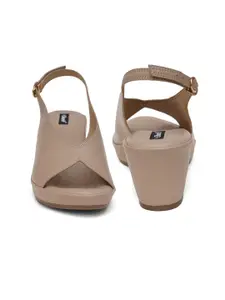 Sherrif Shoes Peep Toes Block Heels