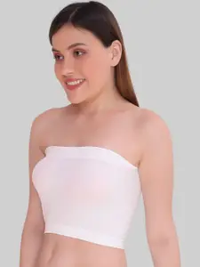 PLUMBURY Full Coverage Bandeau Bra All Day Comfort