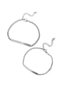 SALTY Men Stainless Steel Link Bracelet