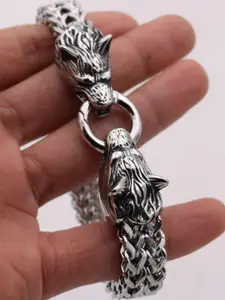 SALTY Men Stainless Steel Link Bracelet