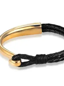 SALTY Men Leather Link Bracelet