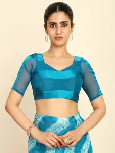 Soch Abstract Printed Pure Chiffon Saree