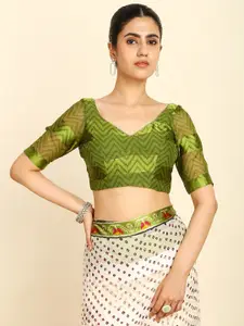 Soch Bandhani Zari Pure Chiffon Saree