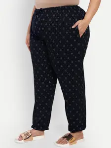 CUPID Women Plus Size Printed Night Suit