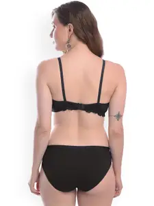 In-Curve Pack Of 3 Cotton Breathable Bra Panty Lingerie Set