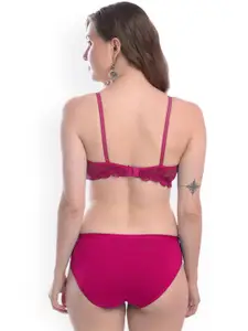 In-Curve Pack Of 3 Mid-Rise Cotton Breathable Bra & Panty Lingerie Set