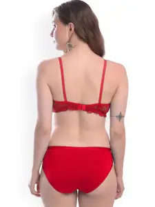 In-Curve Pack Of 2 Mid-Rise Cotton Breathable Bra & Panty Lingerie Set