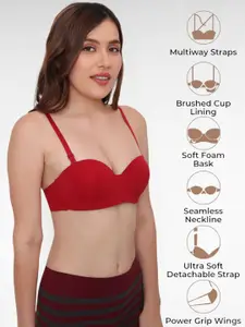 PLUMBURY Medium Coverage Underwired Lightly Padded Everyday Bra- All Day Comfort