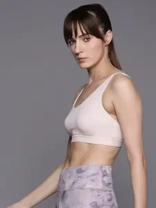 ADIDAS Brand Logo Print Detail Half Coverage Cf Sto Ms Lightly Padded Bra