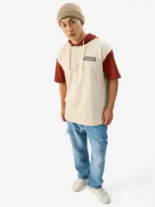 The Souled Store Dungeons & Dragons Printed Cotton Hooded Oversized T-shirt