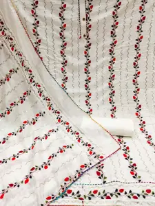 Peachmode Embroidered Unstitched Dress Material