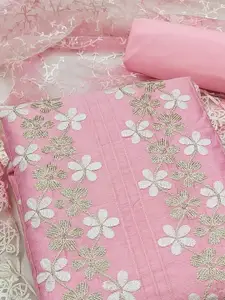 Peachmode Embroidered Unstitched Dress Material