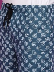 V-Mart Men Abstract Printed Cotton Shorts