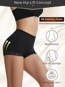 CareDone Women High Rise Breathable Padded Butt Enhancing Lifter Panty