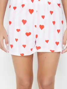 Trendyol V-Neck Printed Pure Cotton Night suit