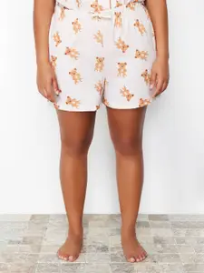 Trendyol Printed Shirt & Shorts Night Suits