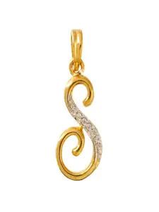 UNIVERSITY TRENDZ Gold Plated Cubic Zirconia Pendants