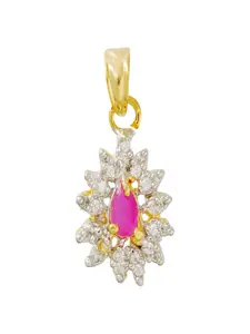 UNIVERSITY TRENDZ Gold Plated Cubic Zirconia Pendants